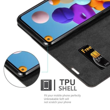 Samsung Galaxy A21 Skal Fodral Case (Brun)