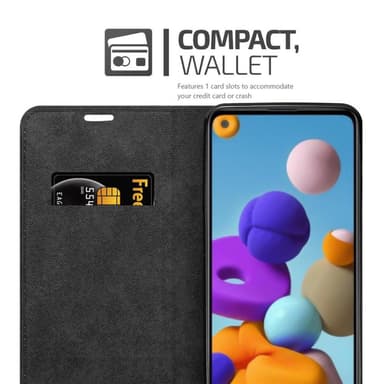 Samsung Galaxy A21 Skal Fodral Case (Brun)