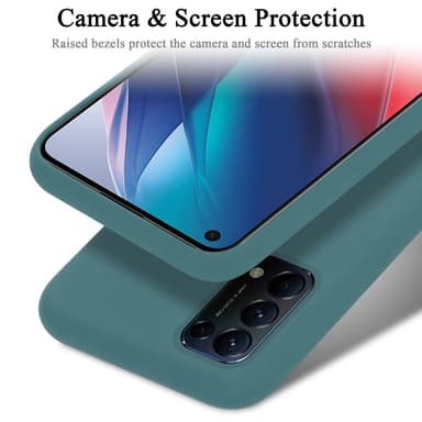 Oppo FIND X3 LITE Skal Fodral Case (Grön)