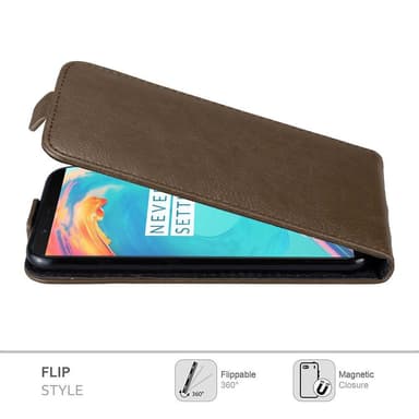 OnePlus 5T Flipfodral Skal (Brun)
