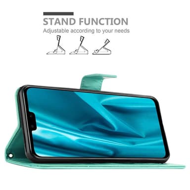 Huawei Y9 2019 Plånboksfodral Skal (Turkos)