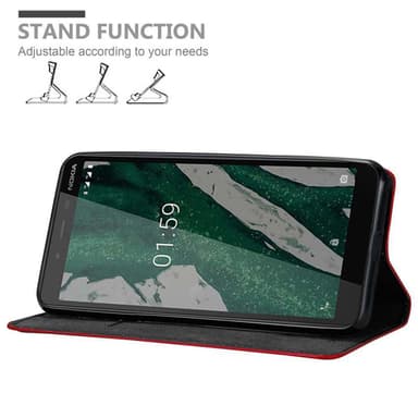 Nokia 1 PLUS Skal Fodral Case (Röd)