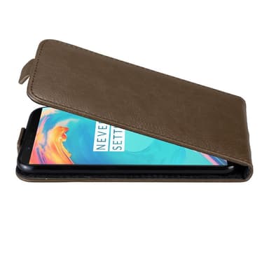 OnePlus 5T Flipfodral Skal (Brun)