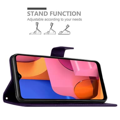 Samsung Galaxy A21 Plånboksfodral Skal (Lila)