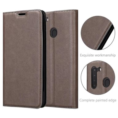 Samsung Galaxy A21 Skal Fodral Case (Brun)