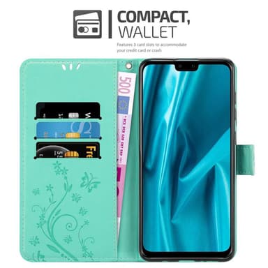 Huawei Y9 2019 Plånboksfodral Skal (Turkos)