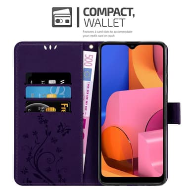 Samsung Galaxy A21 Plånboksfodral Skal (Lila)