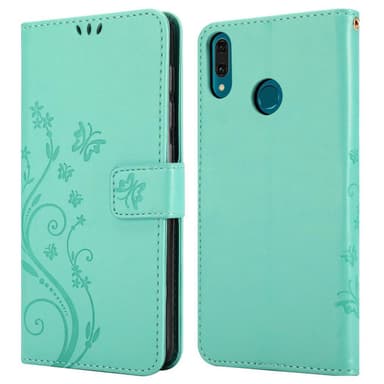 Huawei Y9 2019 Plånboksfodral Skal (Turkos)