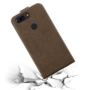 OnePlus 5T Flipfodral Skal (Brun)