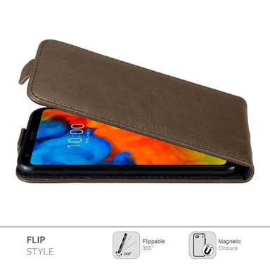 LG Q STYLUS Flipfodral Skal (Brun)