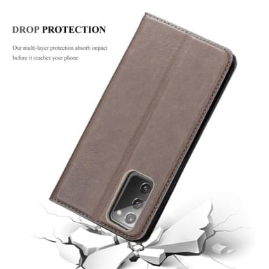 Samsung Galaxy NOTE 20 Skal Fodral Case (Brun)