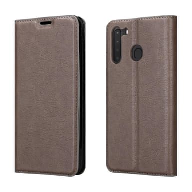 Samsung Galaxy A21 Skal Fodral Case (Brun)
