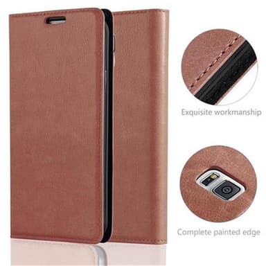 Samsung Galaxy S5 / S5 NEO Skal Fodral Case (Brun)
