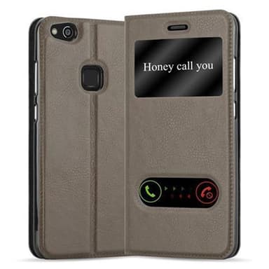 Huawei P10 LITE Plånboksfodral Skal (Brun)
