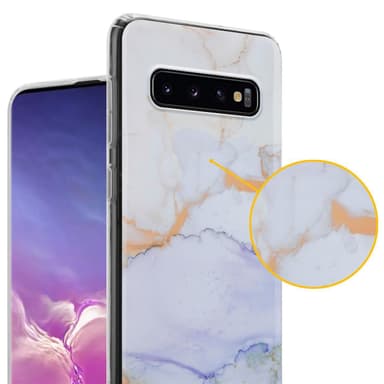 Samsung Galaxy S10 4G Plånboksfodral Skal (Vit)