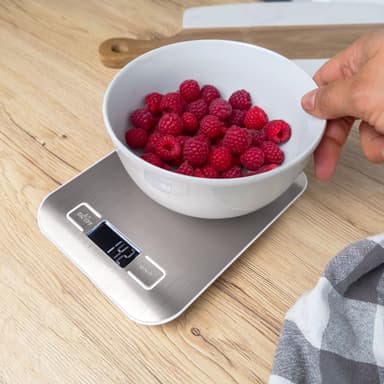Digital Köksvåg elektronisk Våg 5 kg Vattentät (silver)
