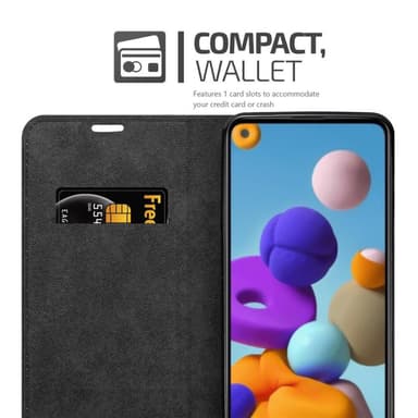 Samsung Galaxy A21 Skal Fodral Case (Svart)