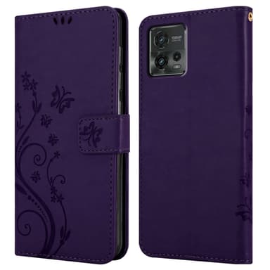 Motorola MOTO G72 Plånboksfodral Skal (Lila)