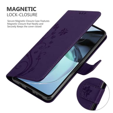 Motorola MOTO G72 Plånboksfodral Skal (Lila)