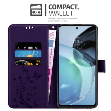 Motorola MOTO G72 Plånboksfodral Skal (Lila)