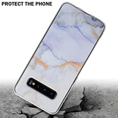 Samsung Galaxy S10 4G Plånboksfodral Skal (Vit)