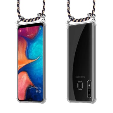 Skal Samsung Galaxy A20 / A30 / M10s Fodral Kedja (Blå)