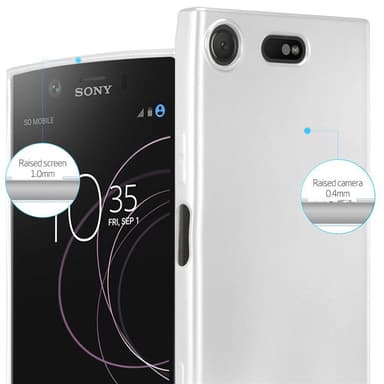 Skal Sony Xperia XZ1 COMPACT Fodral Case (Silver)