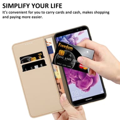 Huawei MATE 10 LITE Plånboksfodral Skal (Lila)
