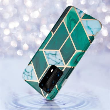 Huawei P40 Plånboksfodral Skal (Grön)