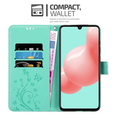 Samsung Galaxy A41 Plånboksfodral Skal (Turkos)
