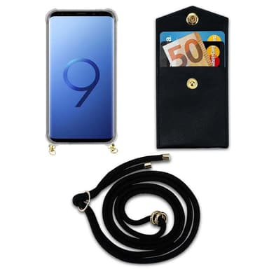 Samsung Galaxy S9 PLUS Skal Fodral Kedja (Svart)
