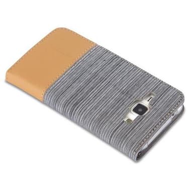 Samsung Galaxy J1 2015 Plånboksfodral Skal (Grå)