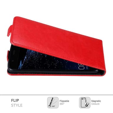 Huawei P10 LITE Flipfodral Skal (Röd)