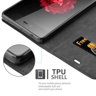 ZTE Nubia Z9 MAX Skal Fodral Case (Svart)