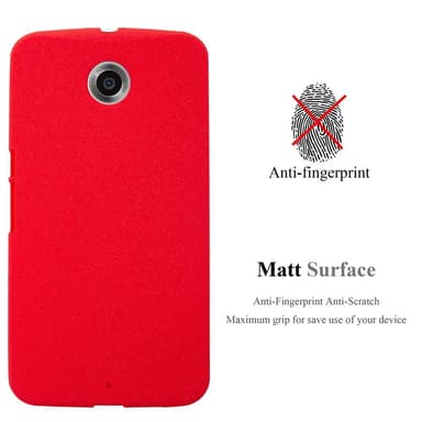 Skal Motorola Google NEXUS 6 Fodral Case (Röd)