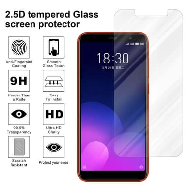 MEIZU M6T Skyddsglas Skyddsfilm Skärmskydd