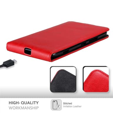 Nokia Lumia 1320 Flipfodral Skal (Röd)