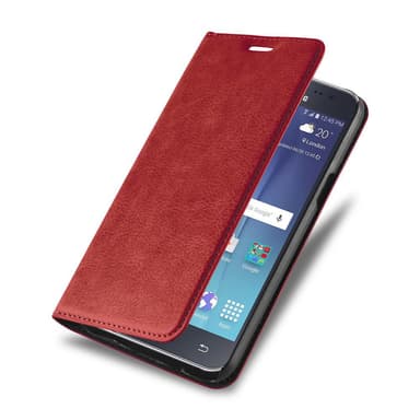 Samsung Galaxy J7 2015 Skal Fodral Case (Röd)