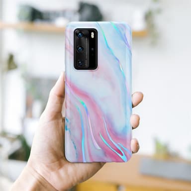 Huawei P40 PRO / P40 PRO+ Plånboksfodral Skal (Vit)