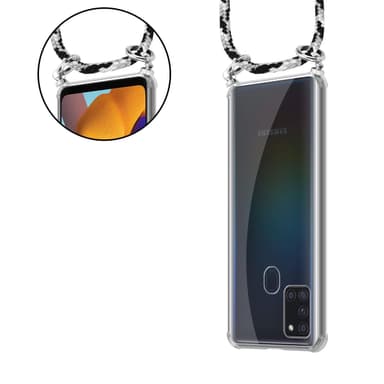 Skal Samsung Galaxy A21s Fodral Kedja (Grå)