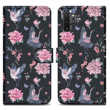 Samsung Galaxy NOTE 10 PLUS Plånboksfodral Skal (Svart)