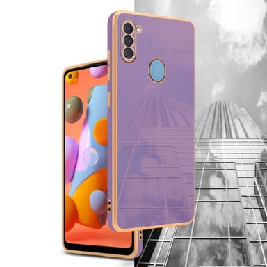 Samsung Galaxy A11 / M11 Skal Fodral Case (Lila)