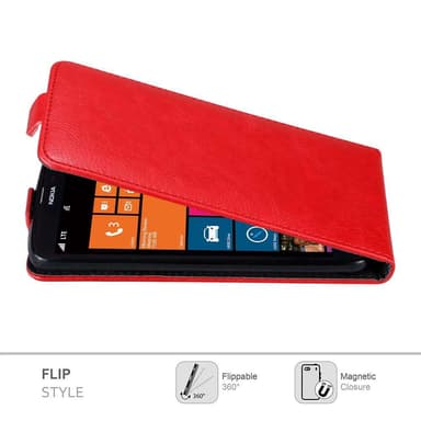 Nokia Lumia 1320 Flipfodral Skal (Röd)