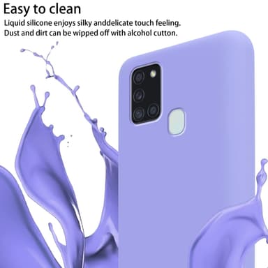 Samsung Galaxy A21s Skal Fodral Kedja (Lila)