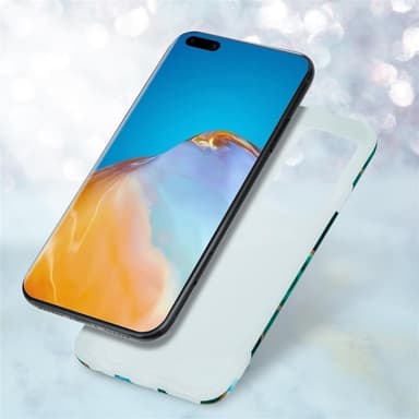 Huawei P40 Plånboksfodral Skal (Grön)