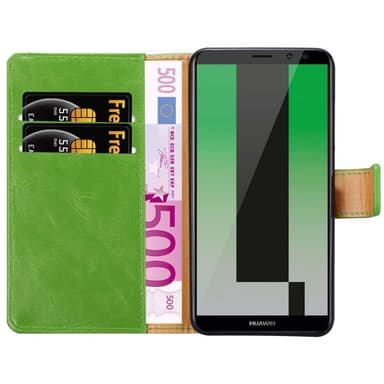 Huawei MATE 10 LITE Plånboksfodral Skal (Grön)
