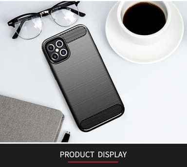 iPhone 12 / 12 PRO Skal Fodral Case (Svart)