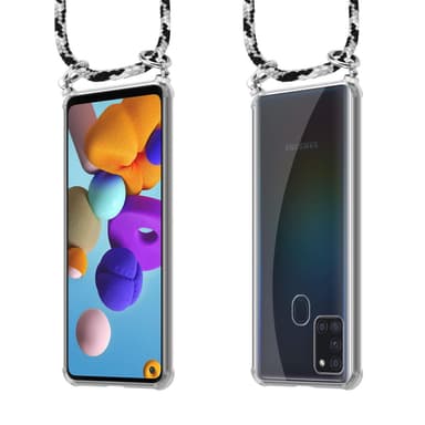 Skal Samsung Galaxy A21s Fodral Kedja (Grå)
