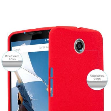 Skal Motorola Google NEXUS 6 Fodral Case (Röd)
