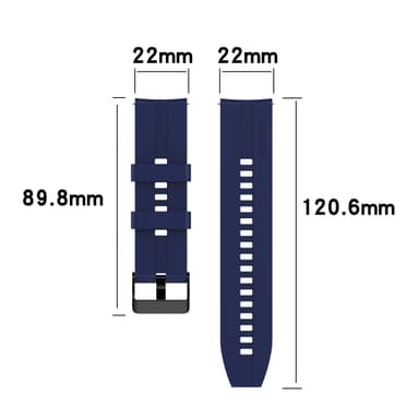 Silikon Armband 22mm för Samsung Galaxy Gear S3/Gear 2